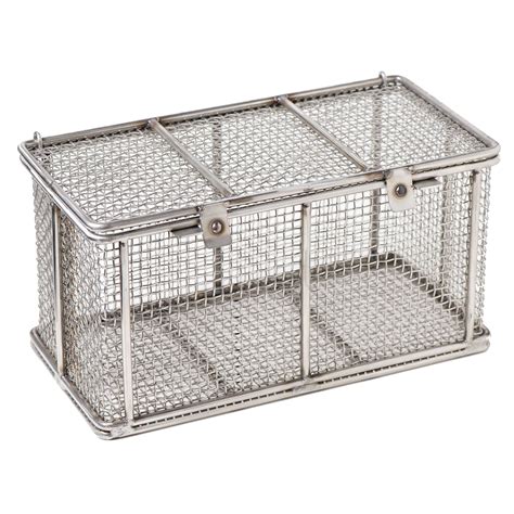 steel mesh cabinet basket|rectangular stainless steel baskets.